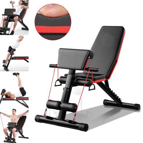 Adjustable Weight Bench Foldable Sit Up Bench 4 In 1 Multi - Position Workout Bench