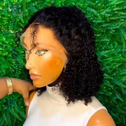 T Frontal Glueless Quality Soft Curly Wig