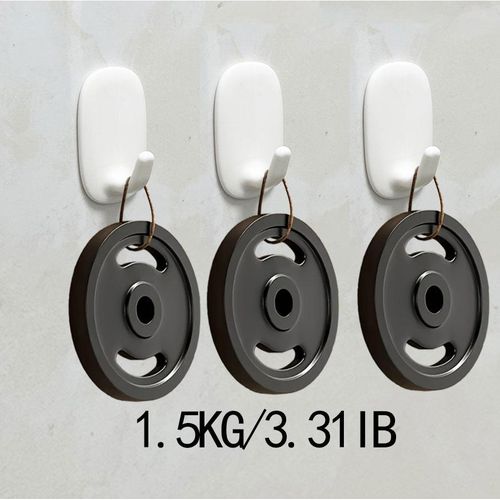 Traceless sticky hooks, kitchen sticky hooks, can be used to hang clothes, kitchen utensils, bathroom supplies, etc. Traceless sticky hooks are suitable for kitchens, bathrooms, toilets, offices, living rooms and other places