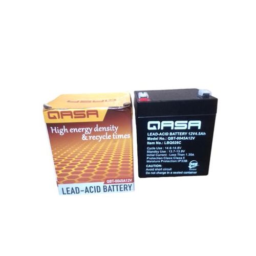 Qasa Rechargeable Fan And UPS Battery 12Volts 4.5ah