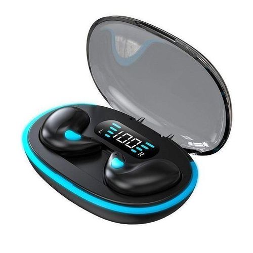 Bluetooth Sleep Earbuds with LED Display Charging Case, In-Ear Sleep Headphones, Ultra Soft Mini Earbuds for Side Sleepers, Noise Reduction, Touch Control, HiFi Sound, Type-C Fast Charging, Comfortable Fit for Sleep, Travel, Meditation