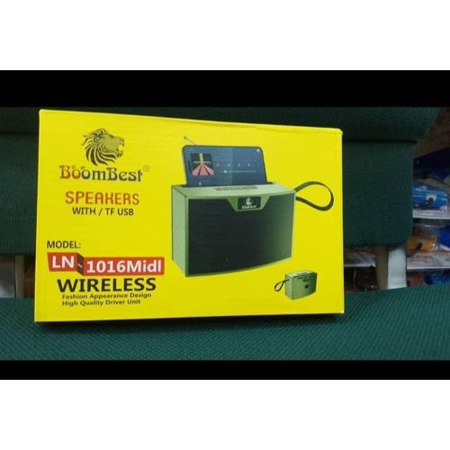 LN-1016Midl Portable Wireless Bluetooth Speaker – High Bass, FM Radio, TWS, USB & TF Card Support