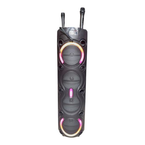 Quadruple 8 inches rechargeable Bluetooth multi media functions speaker with 1 wireless mic and 1 wire microphone