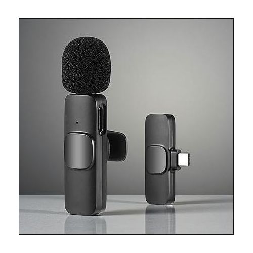K8 Microphone Type C for Smartphones, Cameras, and Laptops High-Quality Plug & Play Mic for Clear Voice Recording, Vlogging, Podcasts, YouTube, Interviews without iPhone Adapter and Portable Design