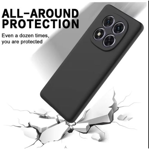 Redmi Note 14 , Note 14 Pro & Note 14 Pro Plus Silicone Protective Case – Matte Black Elegance with Full Camera Coverage, Shockproof Corners & Scratch-Resistant Shield. ( Black )