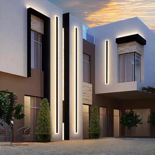 Outdoor & Indoor Long Strip Linear LED Wall Light (Rectangle Wall Light) 6feets 240cm