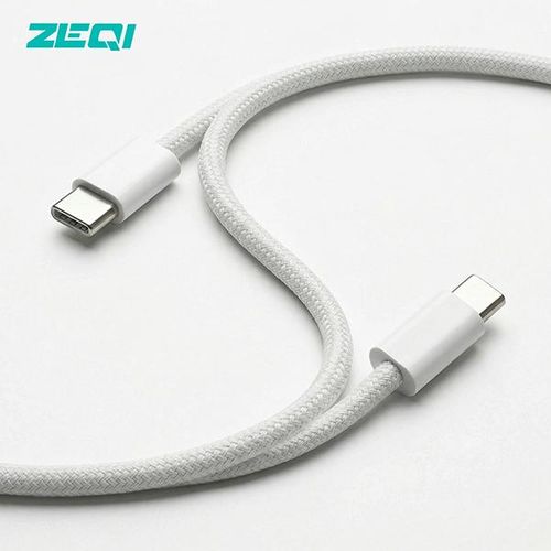 ZE-AA01 60W C to C Braided Fast Charging CableWhite