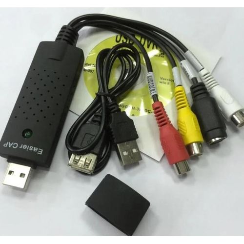 USB 2.0 EasyCap Capture 4 Channel Video TV DVD VHS Audio PC Capture Card Adapter USB 2.0 to AV