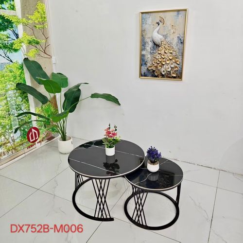 2in1 marble effect center table