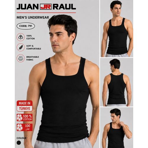 Men’s 100% Cotton Tank Top – Juan JR Raul