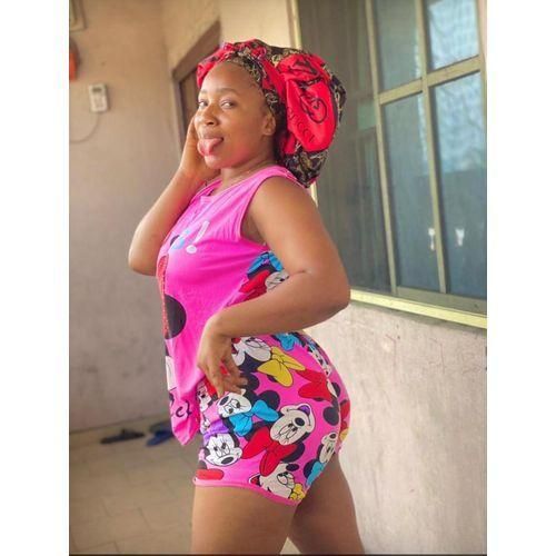 Beautiful Ladies night wear top and short Multicolour