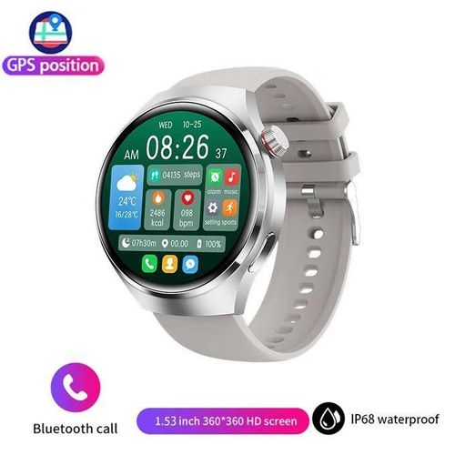 Smartwatch AMOLED HD Screen GPS NFC Heart Rate Blood Sugar Smart Watch
