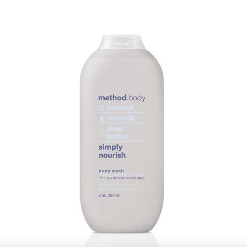 body coconut rice milk shea butter simply nourish body wash