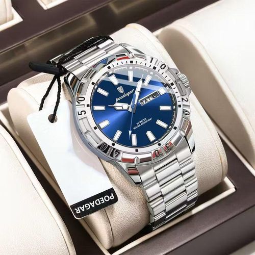 Super Premium & Quality Silver Wristwatch For Legends