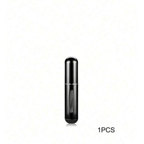 5ml Refillable Perfume Atomizer Bottle, Bottom-Fill Portable Mini Spray Bottle, Leak-Proof Fine Mist Travel Perfume Dispenser for women and men (Black)