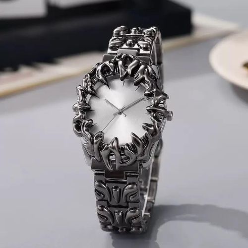 Classic and Luxury Unique Demon Claw/ Flame White Face Watch For men