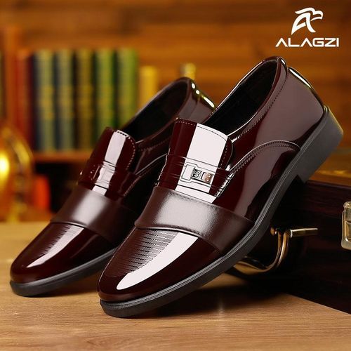 Men's Fashion Business Dress Shoes & Casual Leather Shoes - Brown, Sizes 39-47