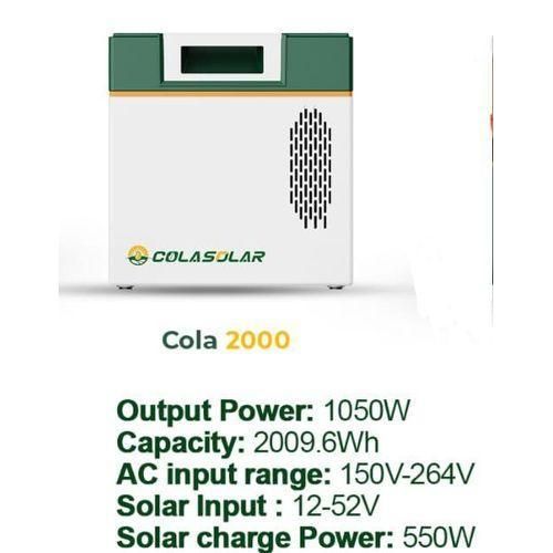 Solar power ColaSolar 2000 Solar Generator (550W Battery Power Station)