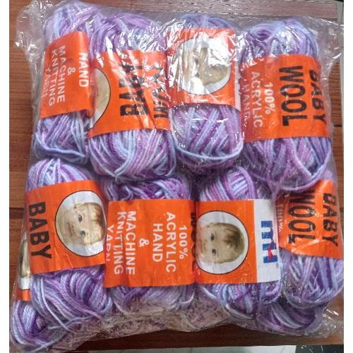 16 Pieces Mixed Colour Baby wool Crochett Yarn