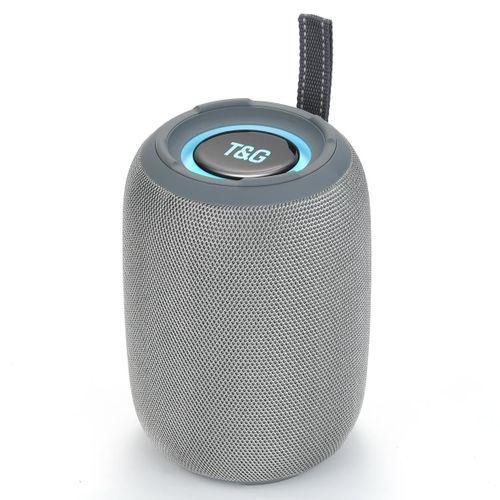 Tg678 Portable Rgb Light Tws Blue Tooth Fabric Surround Sound Small Wireless Smart Outdoor Waterproof Multifunctional Speaker IPX5 GRAY