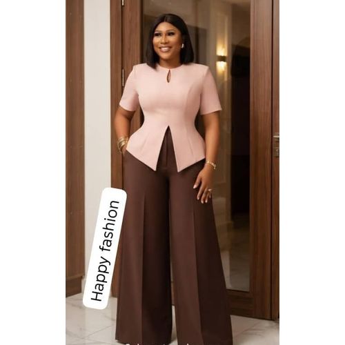 Exclusive Dazzling Office 2pcs Ladies Top & Trouser