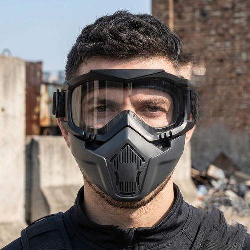 Rugged Protective mask against toxic and harmful substance