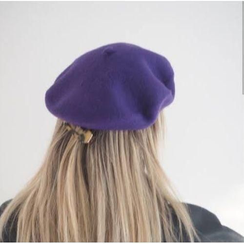 VINTAGE WOOL PURPLE BERET