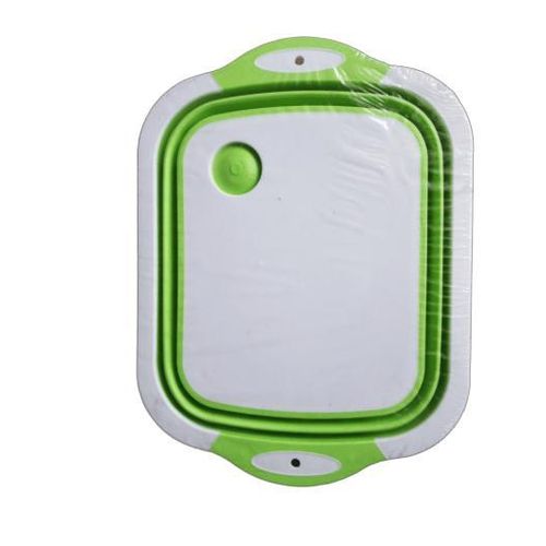 2 in 1 foldable chopping board with drainage basket