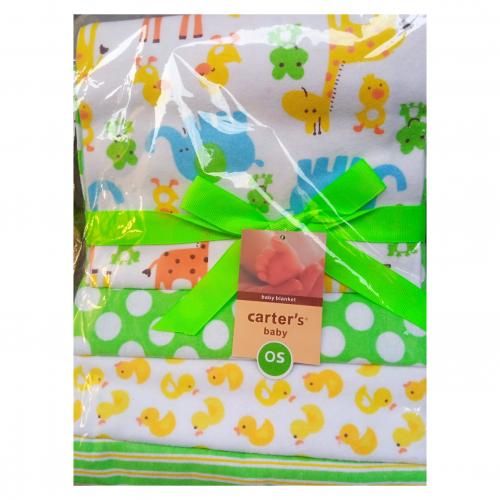 4-In-1 Pack Baby Receiving Blankets Flannel