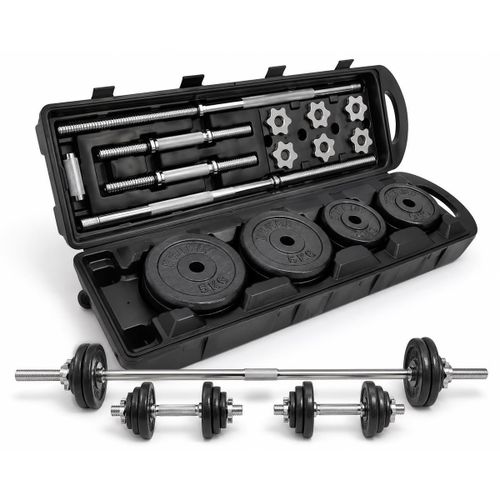 50kg adjustable dumbbell set with case