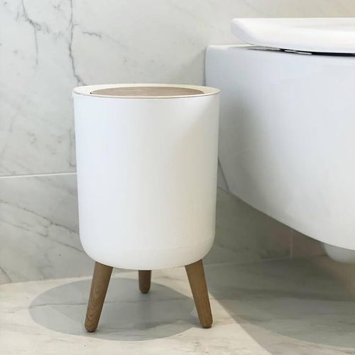 Modern Style Touch Top Trash Can Dustbin With Lid