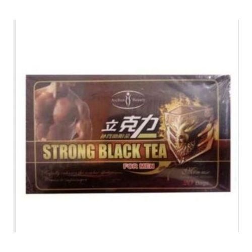 Mens Strong Black Teaextra Strength For Real Men