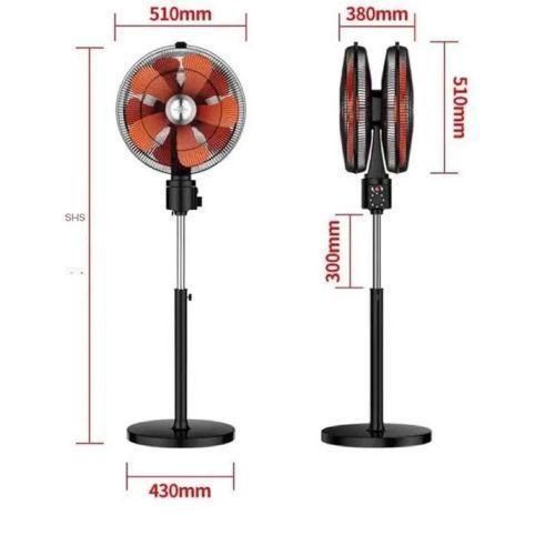 360 degrees turn round double faced standing fan - 18 inches.