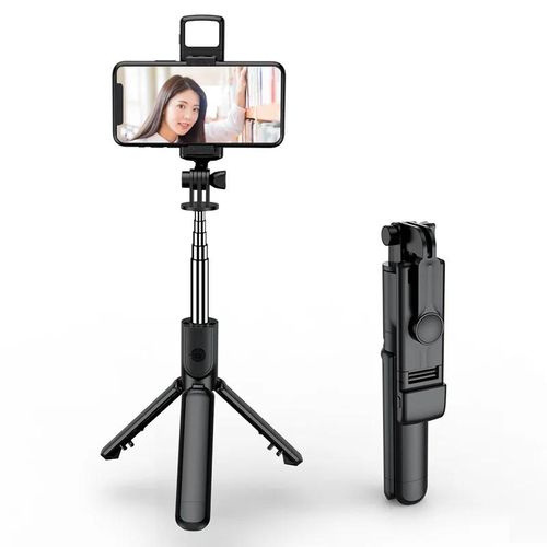 Bluetooth Selfie Stick Tripod – Adjustable Wireless Phone Holder with Remote & Fill Light for iPhone & Android