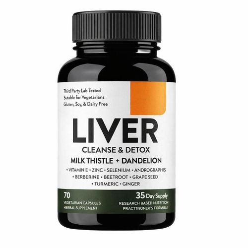 Cleanse & Detox Milk Thistle + Dandelion 70 Vegetarian Capsules