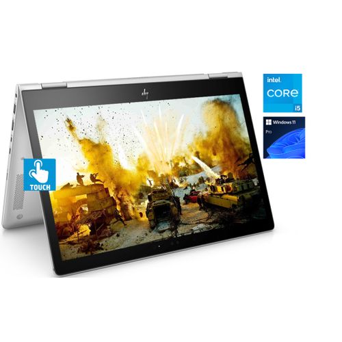 EliteBook X360 TOUCH Intel Core I5- 16GB RAM5125B SSDBacklit KeyboardFP Reader Wins 11 Pro BAG-