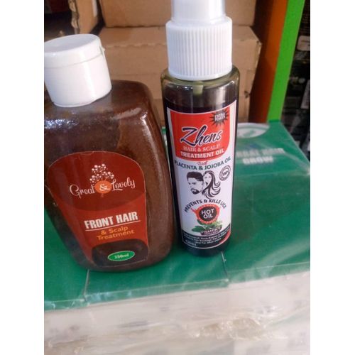 Front Hair and Scalp Treatment Oil with Jojoba and placenta hot oil