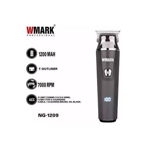 Professional Cordless rechargeable hair trimmer designed specifically for hair balding and detailed work - percentages display