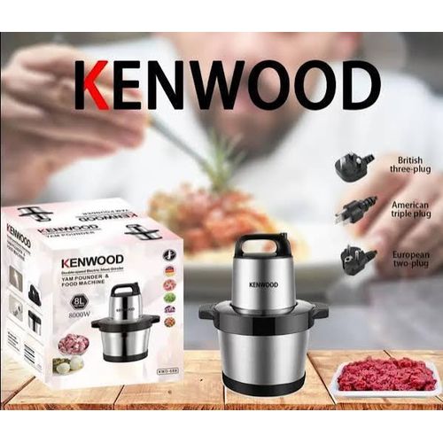 ORIGINAL HEAVY DUTY 8L Yam Pounder, Meat Grinder & Food Processor - 6500W Double Speed -STAINLESS STEEL KYP588 POUNDED YAM MAKER-PROCESSOR