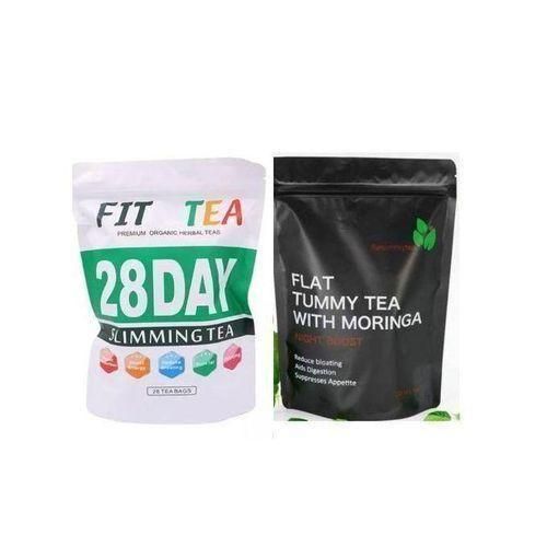 28 Days Slimming Tea& Flat Tummy With Moringa Herbal Tea 2packs
