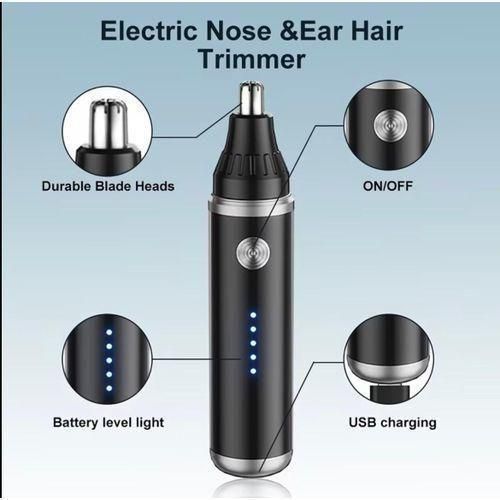 Nose & Ear Trimmer - Rechargeable Trimmer for Nose And Ear Hair, Painless Eyebrow And Facial Hair Removal Device