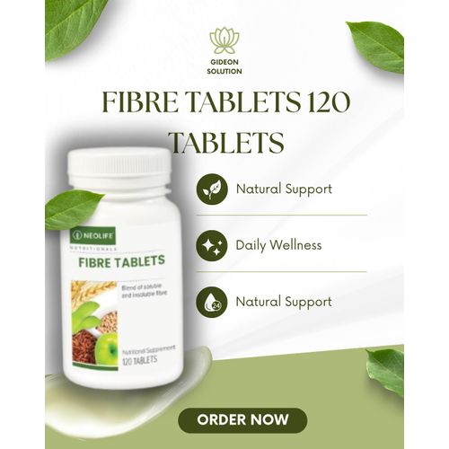 Fibre Tablets 120 Tablets – Soluble & Insoluble Fibre Supplement for Digestive & Gut Health