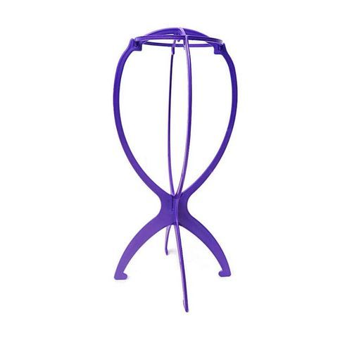 1unit Foldable Wig Display Mannequin-Purple