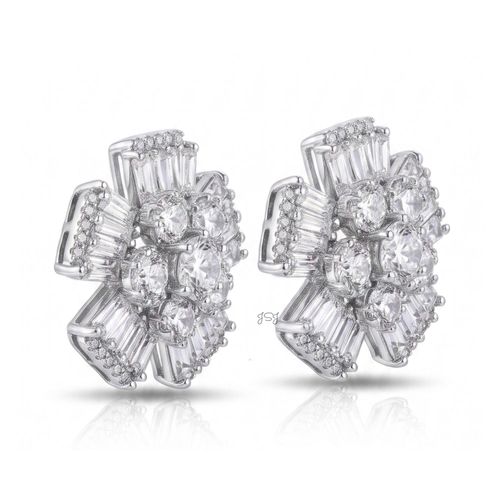 Floral Ice Stud Earrings