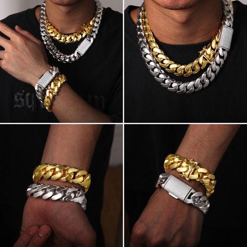Rugged Quality Cuban Necklace 2in1 2in1 Rugged Armlet For Men