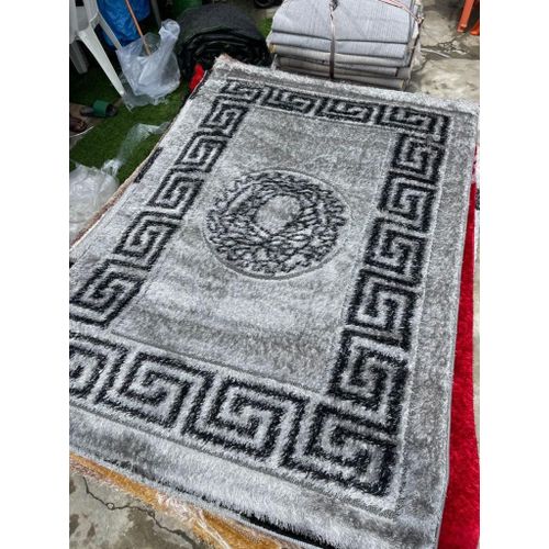 Modern Ash Expo Shaggy Turkey Center Rug
