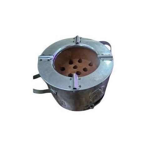 Nenu clay mini charcoal stove - locally fabricated in Nigeria ( internal clay is breakable- so handle with care )