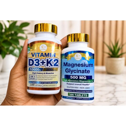 Vitamin D3+K2 & Magnesium Glycinate 50mg 2pcs