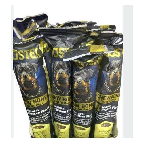 BOOSTER Chew Bone Toy Dog Treats (Natural Chicken Flavor) - 75g- ( a pack contains 15 pcs )
