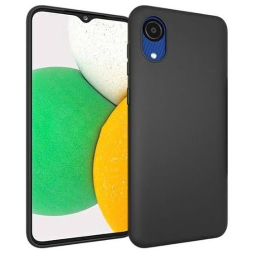 GALAXY A03 Protective Silicone Back Case -Black